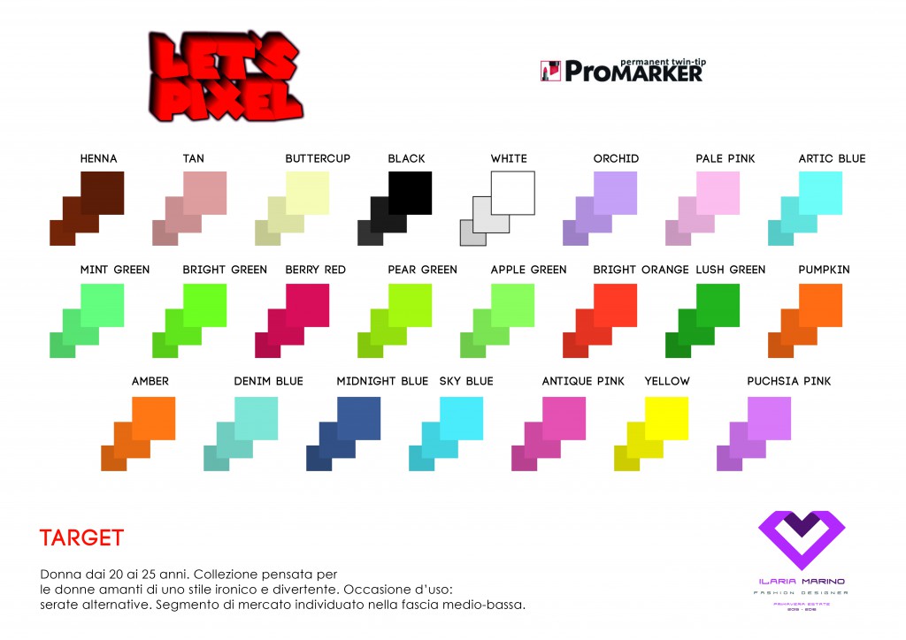 cartella colori pixel